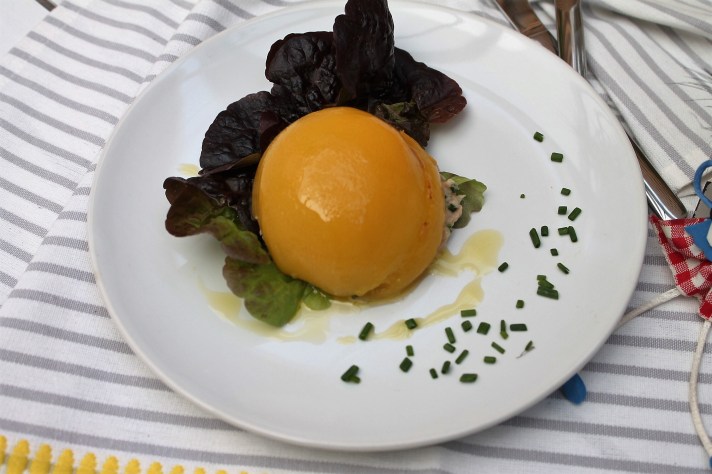 melocotones rellenos