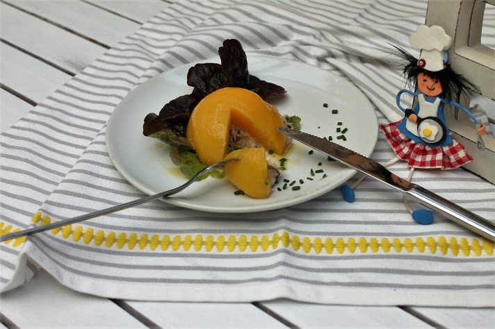 melocotones rellenos